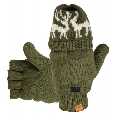 Hofler Outdoor Knitted Mitten + 1/2 finger glove